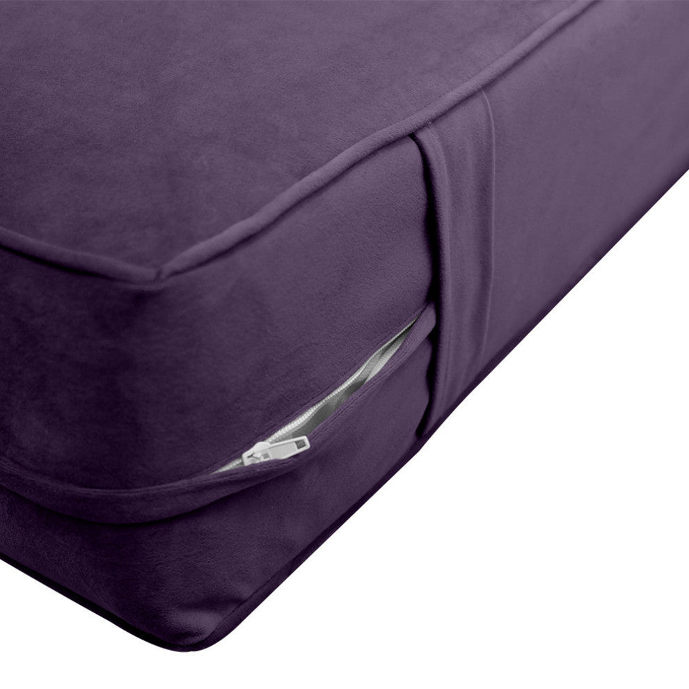 Same Pipe 6" Twin-XL 80x39x6 Velvet Indoor Daybed Mattress |COVER ONLY|-AD339