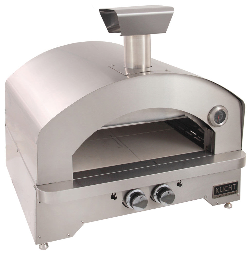 Outdoor Portable Propane Gas Pizza Oven, Silver