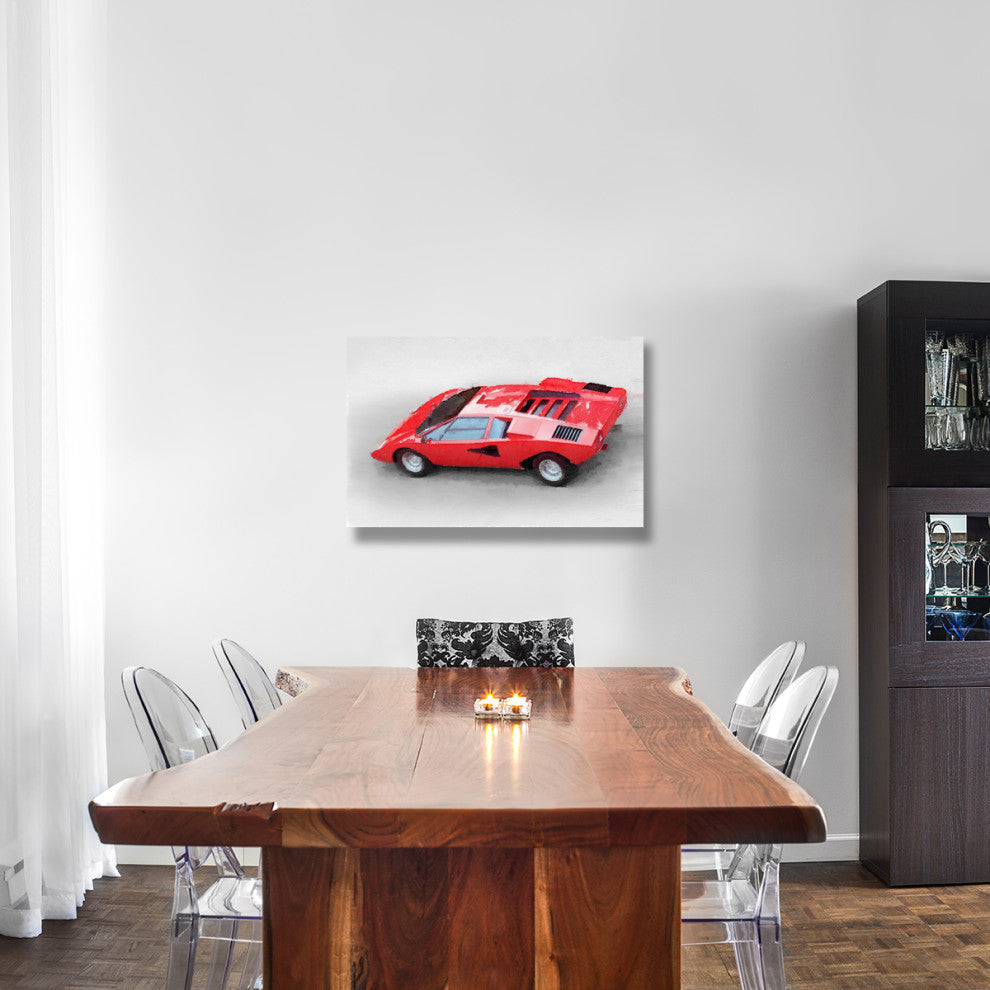 "1974 Lamborghini Countach Watercolor" Fine Art Print