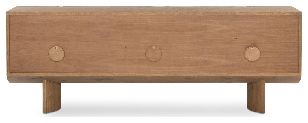 Pickford Media Console-Dusted Oak Veneer