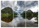 "Highland Mirrored in Calm Waters" Metal Wall Art, 3 Panels, 36"x28"