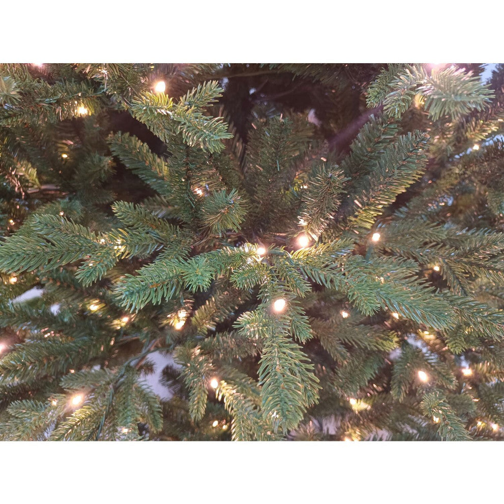 6.5-Ft. Saint Nicholas Pine Christmas Tree With Warm White LED Lights