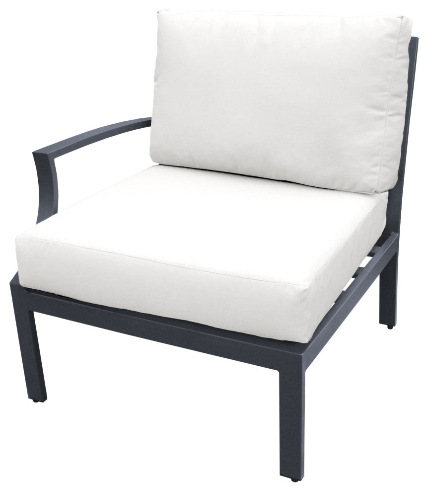 Lexington 5 Piece Outdoor Aluminum Patio Furniture Set 05a White