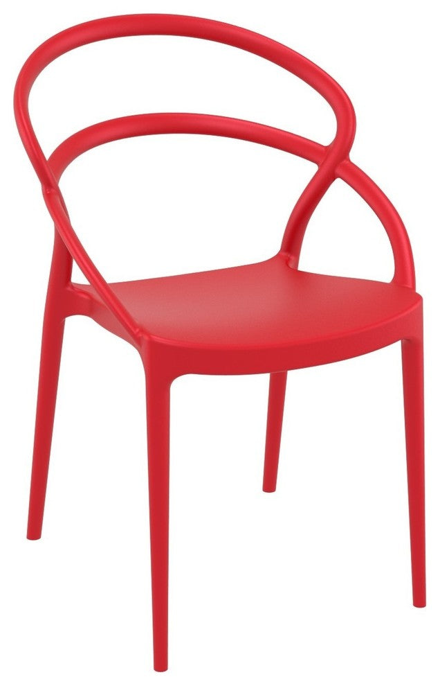 Compamia Pia Set of 2 Dining Chair, Red
