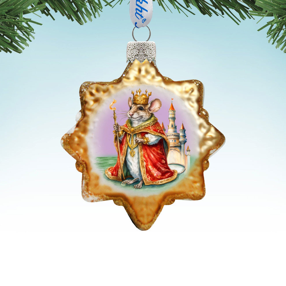 Mouse King Mercury Glass Ornaments Christmas Decor