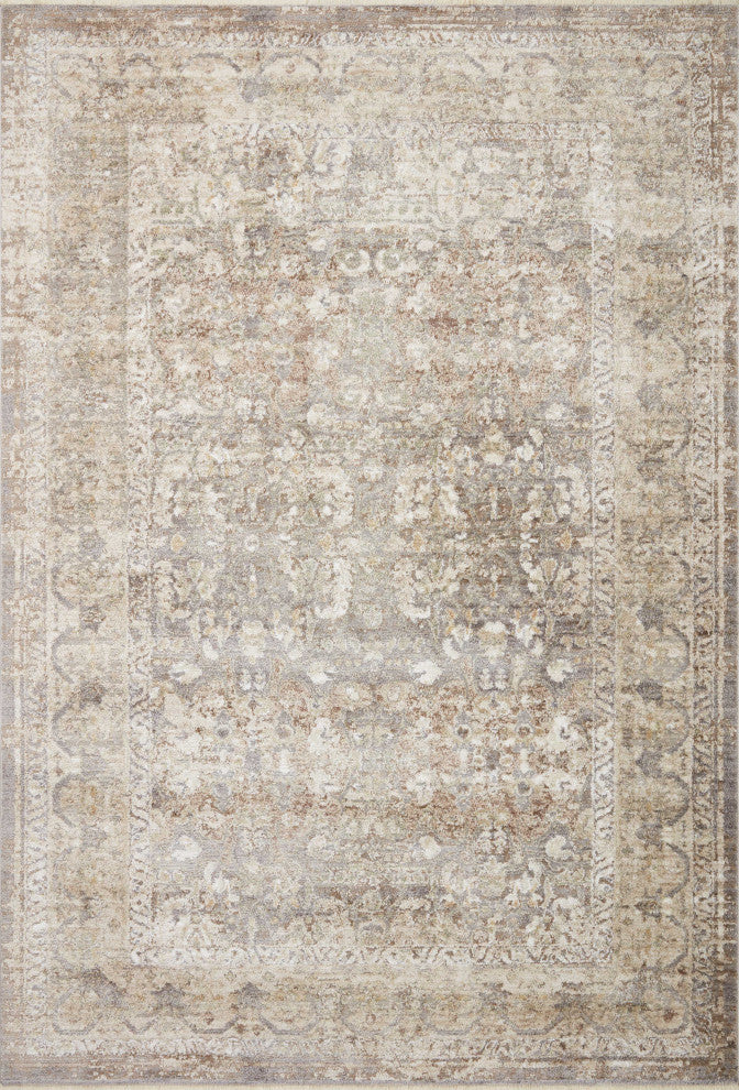 Loloi Sonnet Grey / Sage 7'-10" x 7'-10" Round Area Rug