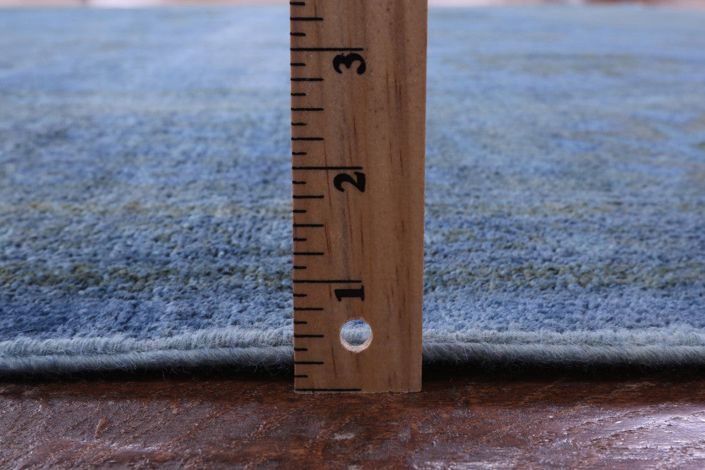 Overdyed Full Pile Handmade Wool Rug 9' 3" X 11' 9" - WR2526