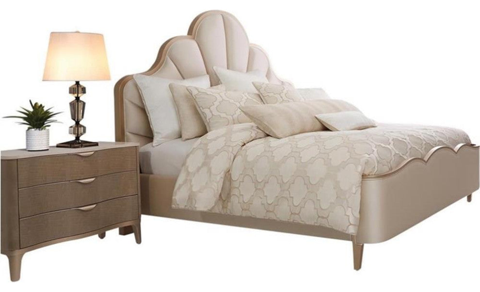Michael Amini Spectrum 10-Piece Fabric Queen Comforter Set - Pearl Ivory