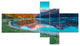 Beautiful Swiss Lake Obersee, Landscape Photo Canvas Print, 60"x32", 5 panels