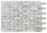 Old Chicago Brick Faux Brick Wall Panel, Old Chicago Brickpanel, Whitewash Brick