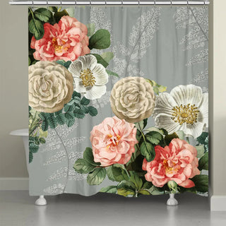 Laural Home Ava Floral Shower Curtain