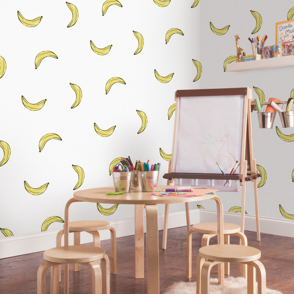 Mr. Kate Banana Print<br>Peel & Stick Wallpaper