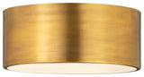 Zlite 2302F2-RB 2-Light Flush Mount, Rubbed Brass