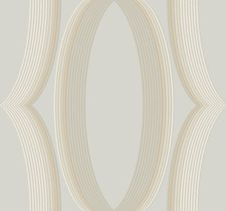 Blonde Progression Ogee Wallpaper