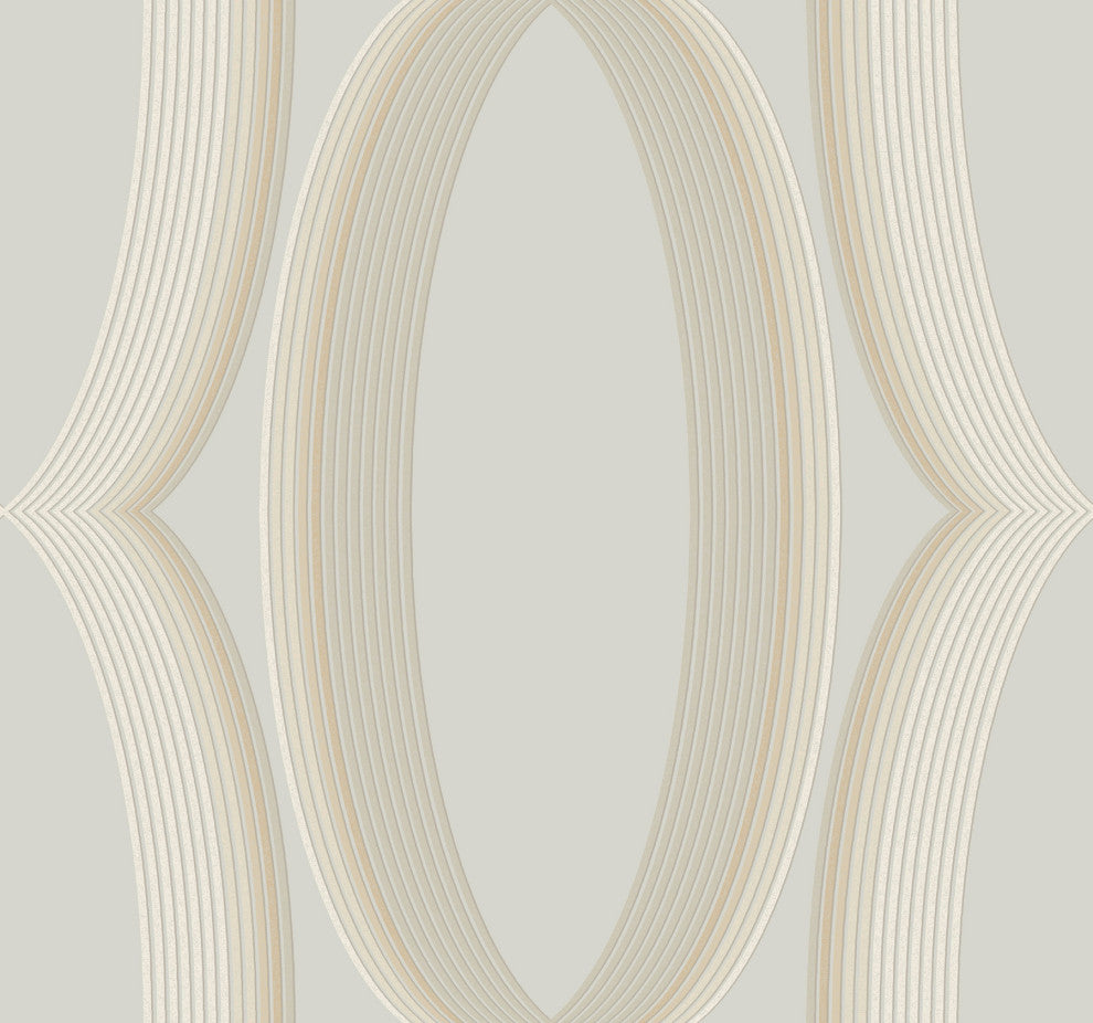 Blonde Progression Ogee Wallpaper