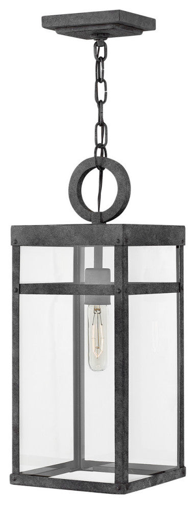 Hinkley Lighting 2802-LL Porter 1 Light 8"W Lisa McDennon Open - Aged Zinc