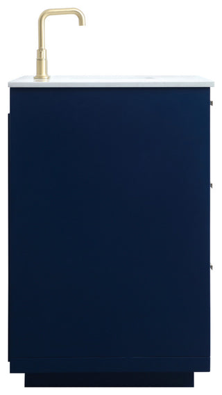 Bethany Single Bathroom Vanity, Blue, 54"