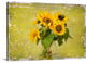 "Sunflowers" Wrapped Canvas Art Print, 36"x24"x1.5"
