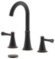Kassel Double Handle Oil Rubbed Bronze Faucet, Drain Assembly Without Overflow