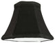 Meyda Lighting 6"W X 4.5"W Hexagon Black Fabric Shade