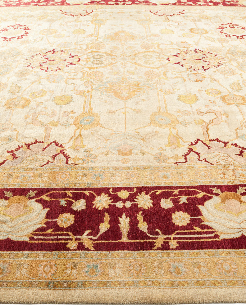 Serenity, One-of-a-Kind Hand-Knotted Area Rug Ivory, 8'1"x10'6"