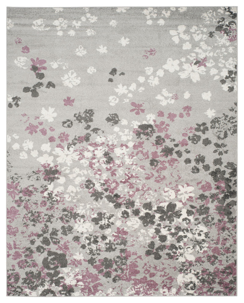 Safavieh Adirondack Collection, ADR115 Rug, Light Grey/Purple, 9'x12'