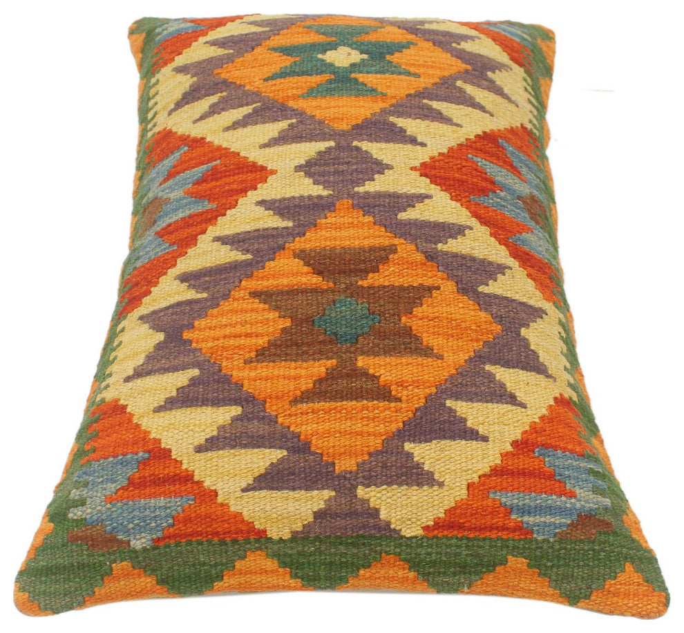 Turkish Boho Chic MacKie Hand Woven Kilim Pillow