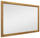 Sarasota 60" Mirror With an Oak Wood Frame, Natural Finish