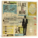 "I Like It Here" by db Waterman, Canvas Print, 26"x26"