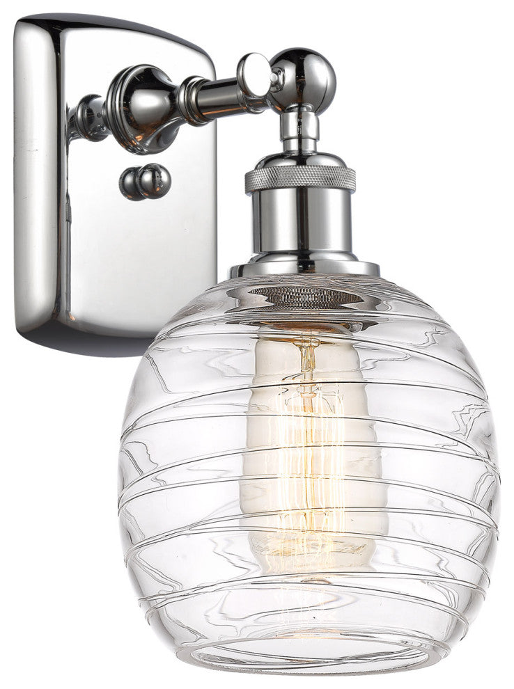 Innovations 516-1W-PC-G1013-LED 1-Light Sconce, Polished Chrome