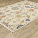 Leoness Floral Fun Indoor Area Rug, Ivory, 9'10" x 12'10"