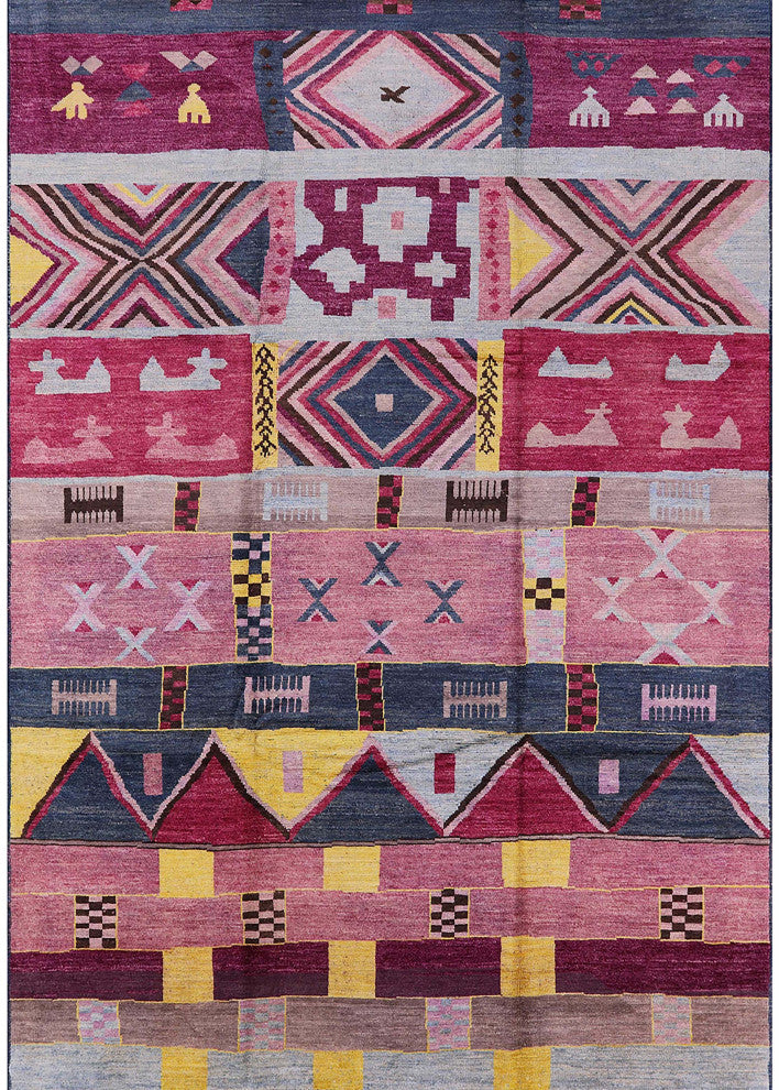 Ahgly Company Indoor Rectangle Mid-Century Modern Area Rugs, 2' x 4'