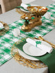 Shamrock Woven Check Table Runner 14x108"