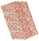 Fishwich, Animal Print Napkin, Coral, Set of 4