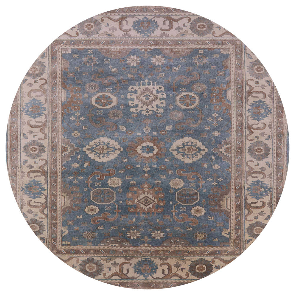 Ahgly Company Indoor Round Mid-Century Modern Area Rugs, 3' Round