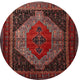 Ahgly Company Indoor Round Traditional Area Rugs, 4' Round
