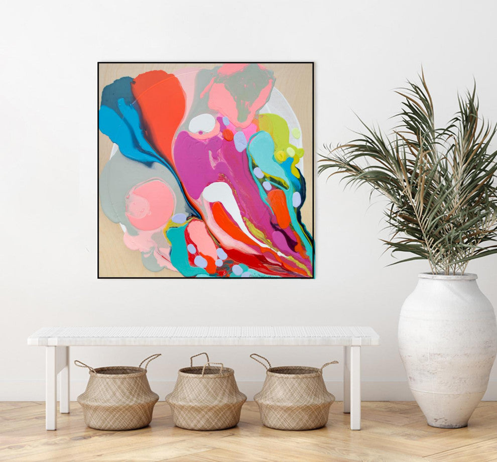 "A mending Hand" Framed Canvas by Giant Art 30"x30"