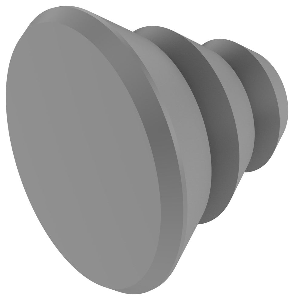 Designer Cabinet Knob, Matte Gray
