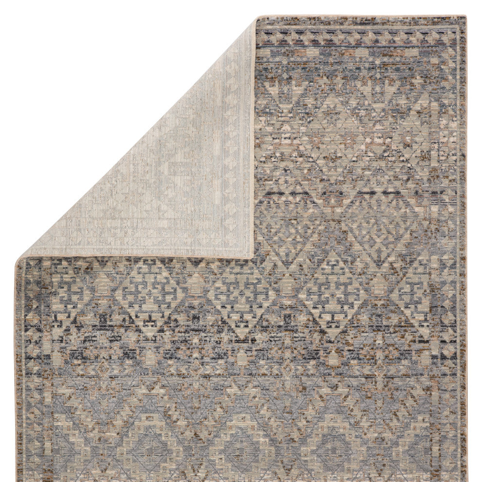 Jaipur Living Cashel Tribal Gray/Blue Area Rug, 12'x15'6"