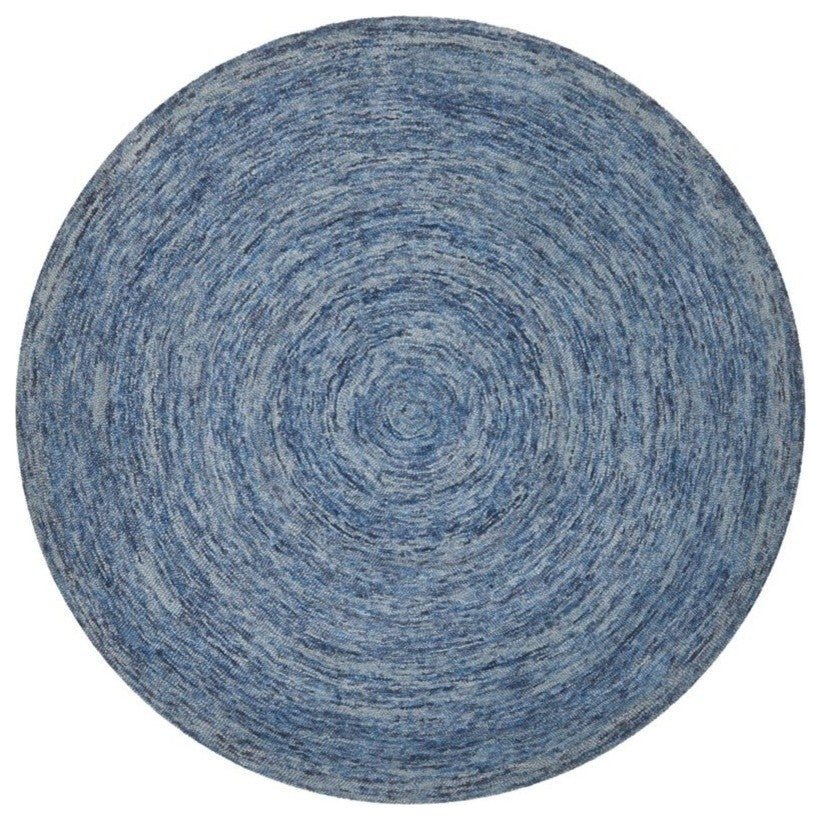 Safavieh Ikat IKT633A 8' Round Dark Blue Rug