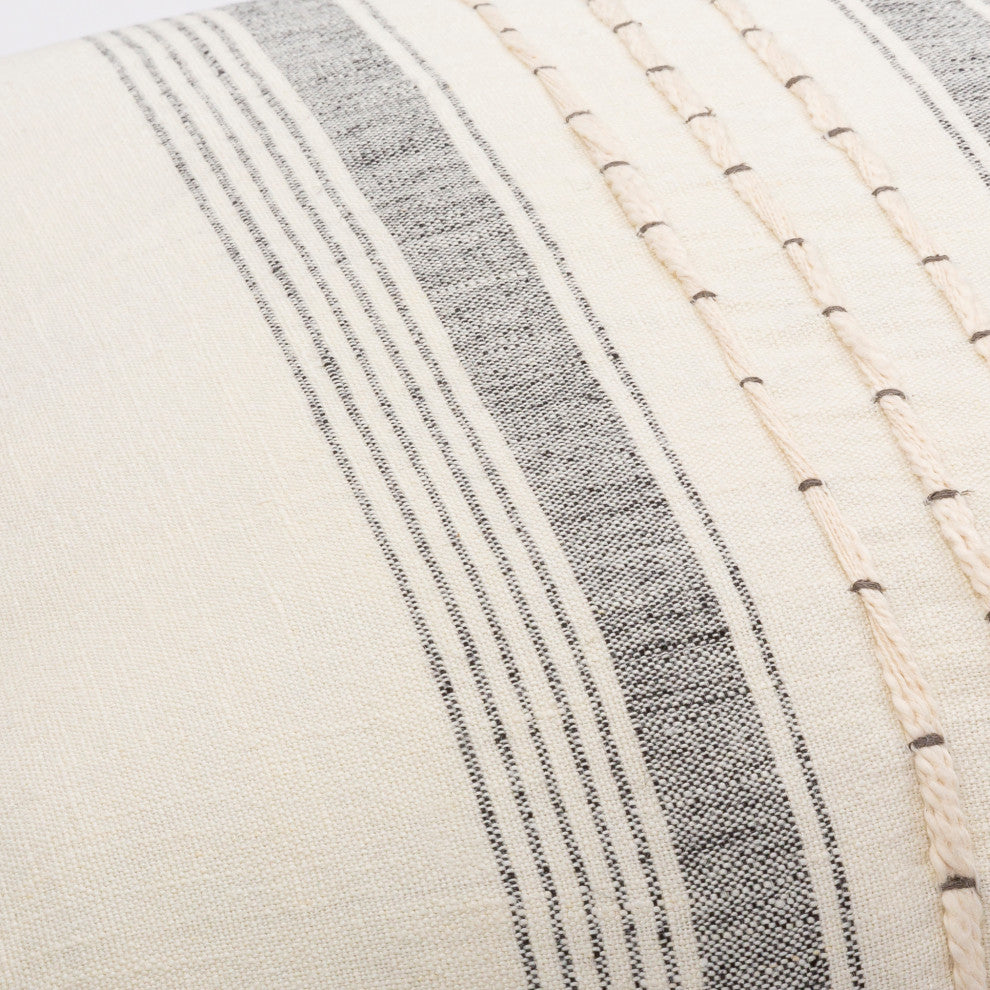 Surya Lsp-001 Cream Pillow Shell With Polyester Insert 20"H X 20"W