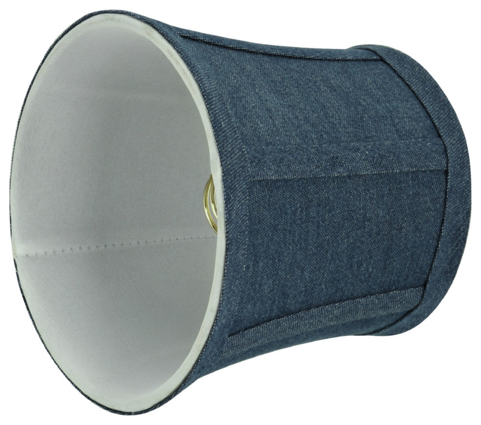 30361-6 Small Bell  Chandelier Clip On Lamp Shade Washing Blue 4"x5"x5"