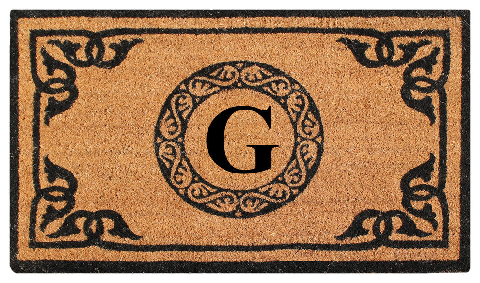 A1HC First Impression Geneva Monogrammed Entry Doormat 24"x39", G