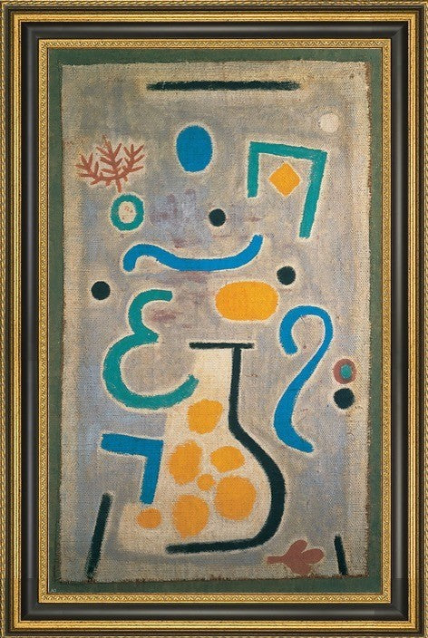 Paul Klee The Vase - 16" x 24" Framed Premium Canvas Print