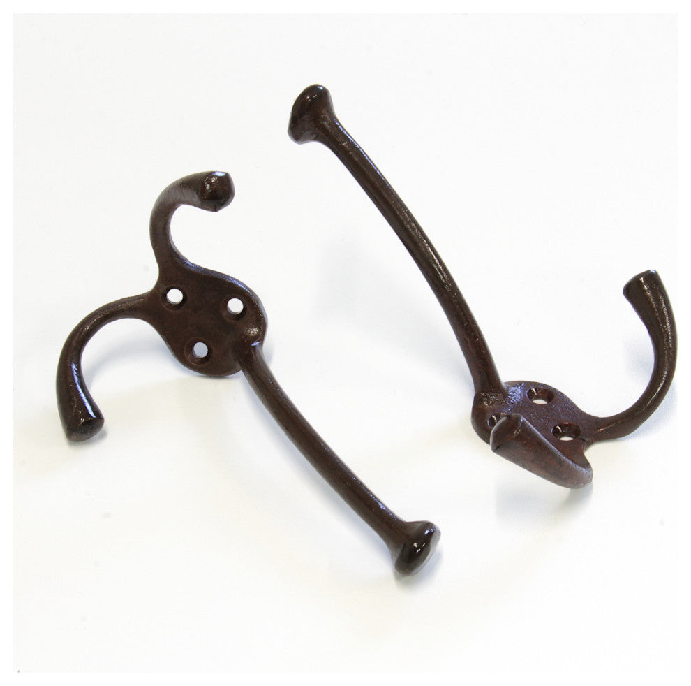 RCH Decorative Iron Wall Hook, 2.6 Inch, Various Finishes, Rust, 2.6 Inch