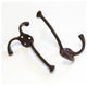 RCH Decorative Iron Wall Hook, 2.6 Inch, Various Finishes, Rust, 2.6 Inch