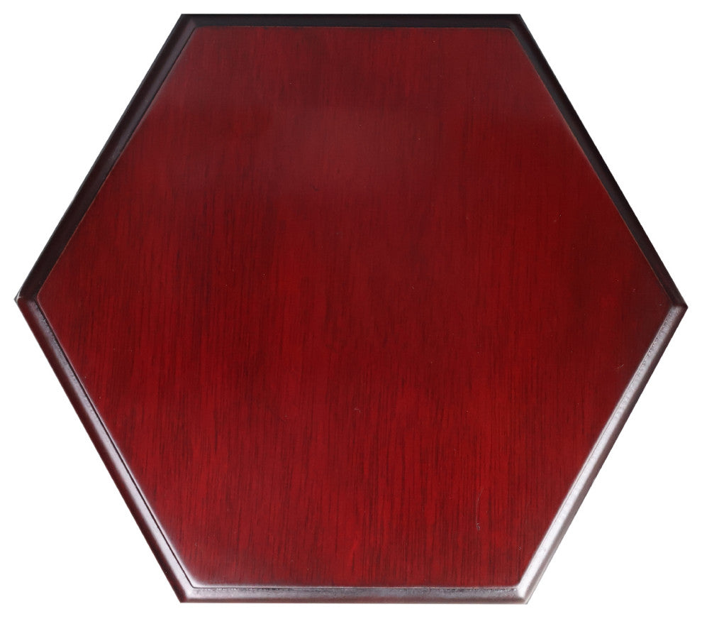 Hexagonal Chen Leung-Style Chinese Vase Stand, 10"x10"x6"