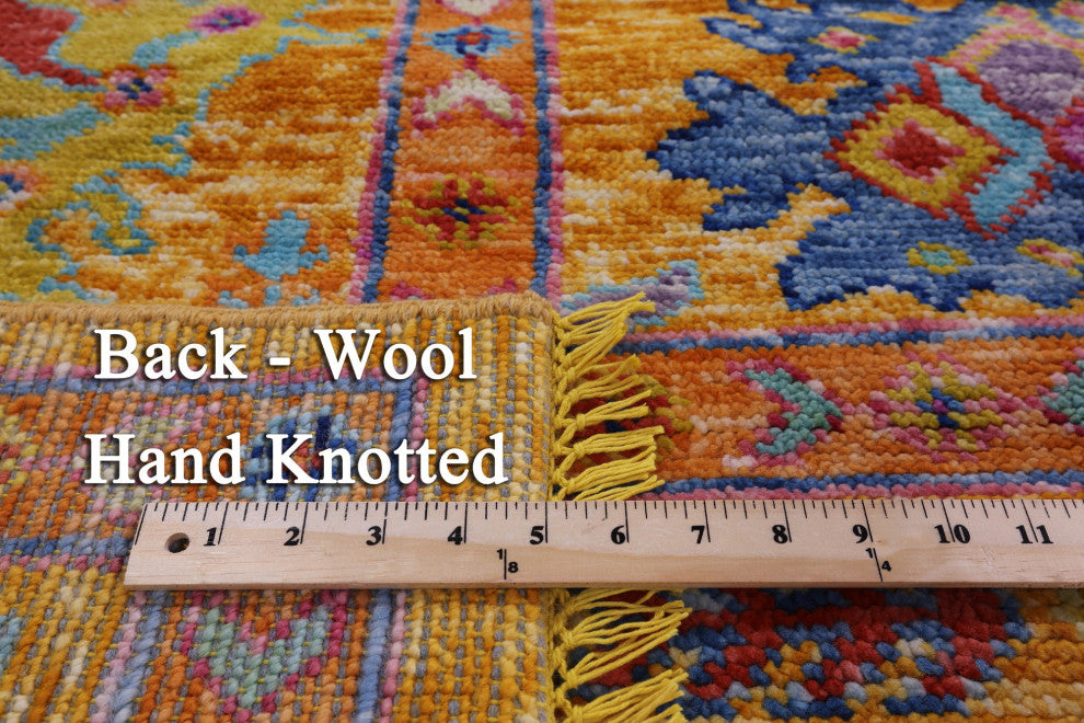 8' 3" X 9' 9" Turkish Oushak Hand Knotted Wool Rug - Q16052