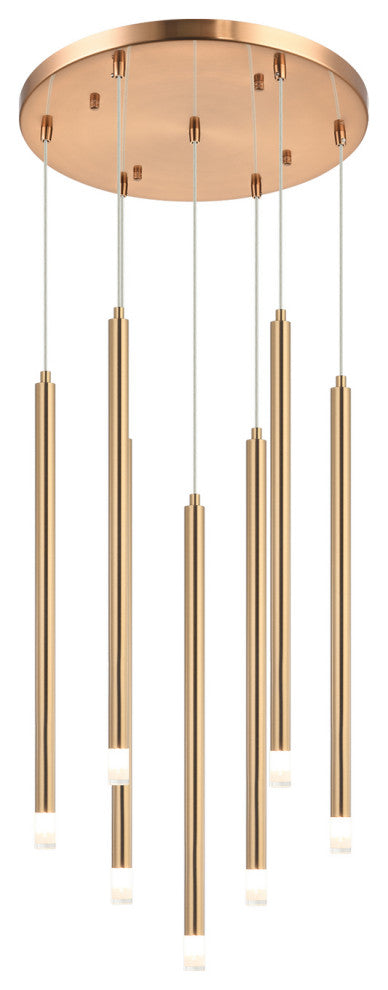 Matteo Lighting C63107AG Pendant, Aged Gold Brass Finish