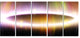 Large Oval of Northern Lights, Abstract Art on Canvas, 60"x28", 5 Panels